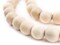 The Bead Chest Natural 16mm Wooden Beads in Cream for Jewelry Making – Round Loose Wood Spacer Beads I Approximately 25 Beads